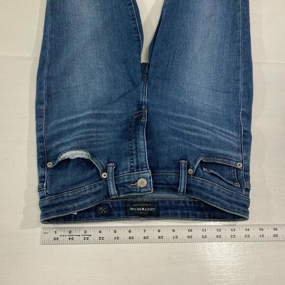 Lucky Brand Jeans Women’s 4 / 27 Blue Denim Ava Crop Stretch Casual - Picture 7 of 12